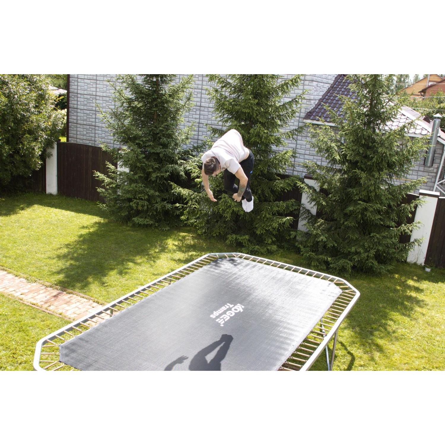 Батут KOGEE TRAMPS TOP Tramps 10'x14'(4.3x3.0м) прямоугольный с защитной сетью