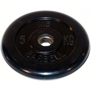 Диск обрезиненый черный MB Barbell MB51-5